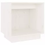 fehér tömör fenyőfa éjjeliszekrény 40 x 30 x 40 cm