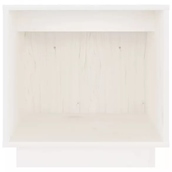 fehér tömör fenyőfa éjjeliszekrény 40 x 30 x 40 cm