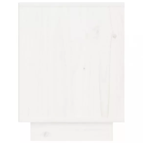 fehér tömör fenyőfa éjjeliszekrény 40 x 30 x 40 cm