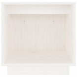 2 darab fehér tömör fenyőfa éjjeliszekrény 40 x 30 x 40 cm