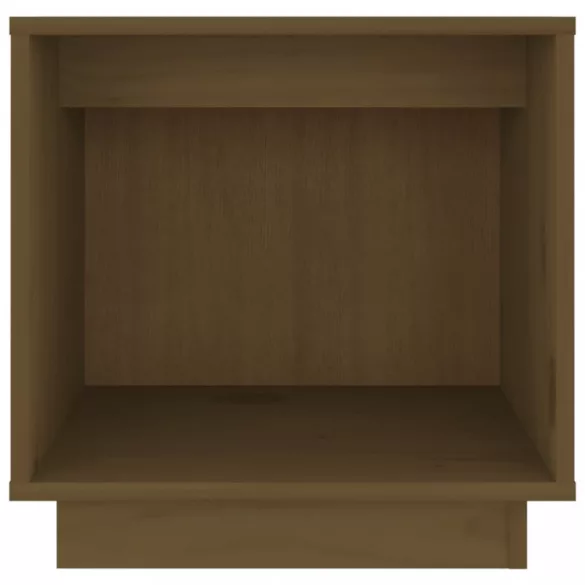 mézbarna tömör fenyőfa éjjeliszekrény 40 x 30 x 40 cm