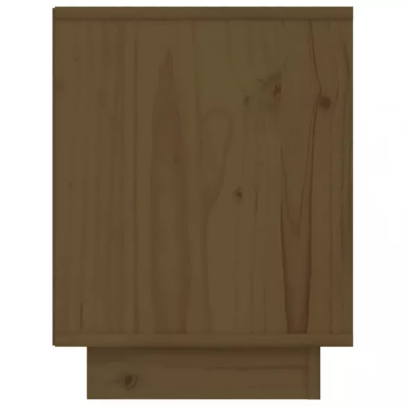 mézbarna tömör fenyőfa éjjeliszekrény 40 x 30 x 40 cm