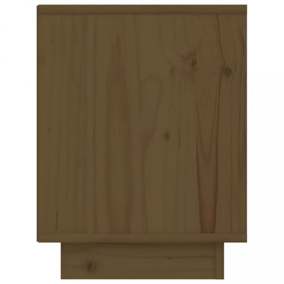 2 darab mézbarna tömör fenyőfa éjjeliszekrény 40 x 30 x 40 cm