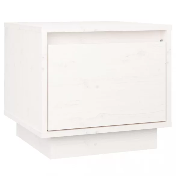 fehér tömör fenyőfa éjjeliszekrény 35 x 34 x 32 cm