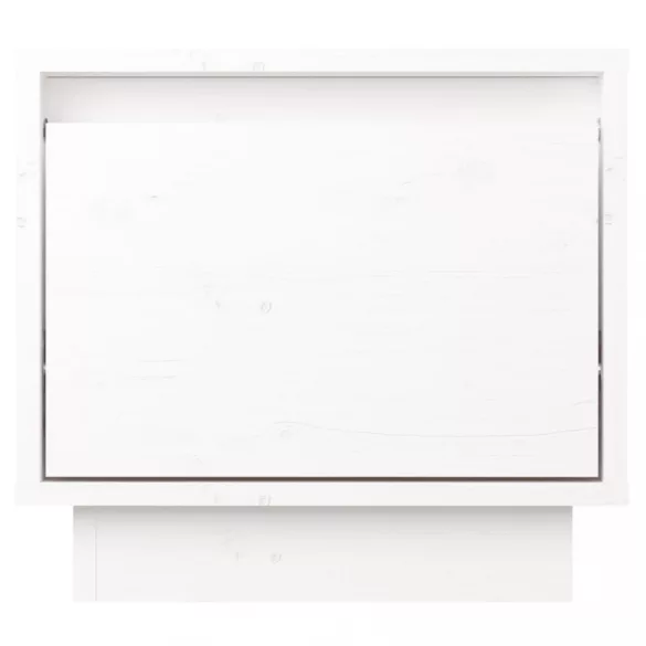 fehér tömör fenyőfa éjjeliszekrény 35 x 34 x 32 cm