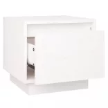 fehér tömör fenyőfa éjjeliszekrény 35 x 34 x 32 cm