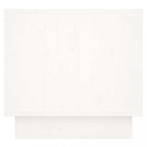 2 db fehér tömör fenyőfa éjjeliszekrény 35 x 34 x 32 cm