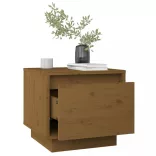 2 db mézbarna tömör fenyőfa éjjeliszekrény 35 x 34 x 32 cm