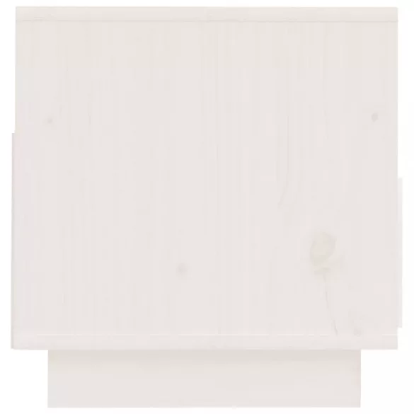 fehér tömör fenyőfa TV-szekrény 60x35x37 cm