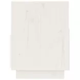 fehér tömör fenyőfa TV-szekrény 140x37x50 cm