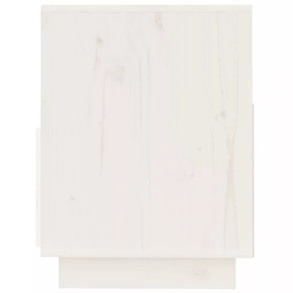 fehér tömör fenyőfa TV-szekrény 140x37x50 cm