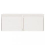 2 darab fehér tömör fenyőfa faliszekrény 45 x 30 x 35 cm