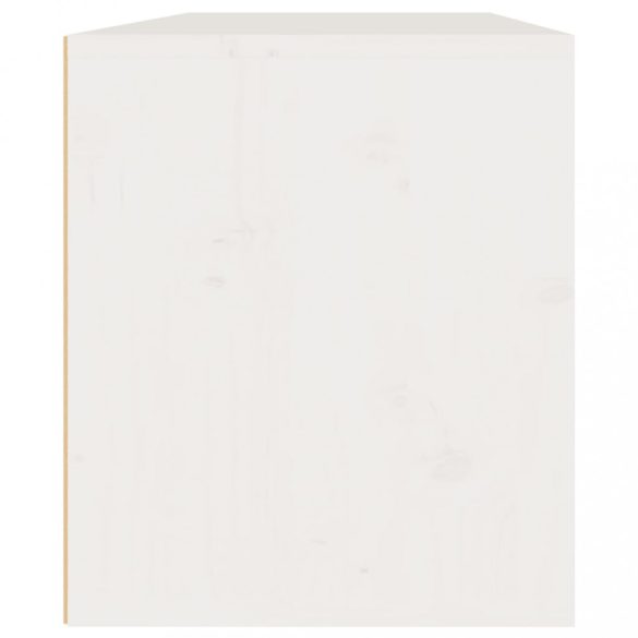 2 darab fehér tömör fenyőfa faliszekrény 45 x 30 x 35 cm