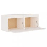 2 darab fehér tömör fenyőfa faliszekrény 45 x 30 x 35 cm