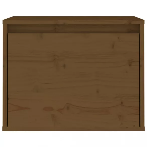 mézbarna tömör fenyőfa faliszekrény 45 x 30 x 35 cm