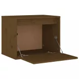 mézbarna tömör fenyőfa faliszekrény 45 x 30 x 35 cm