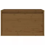 mézbarna tömör fenyőfa faliszekrény 60 x 30 x 35 cm