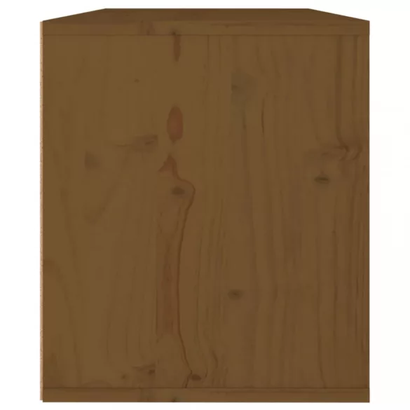 mézbarna tömör fenyőfa faliszekrény 60 x 30 x 35 cm