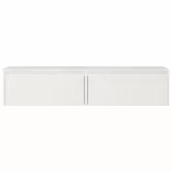 2 db fehér tömör fenyőfa faliszekrény 80 x 30 x 35 cm