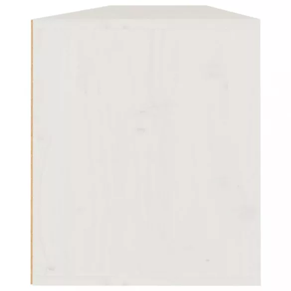 2 db fehér tömör fenyőfa faliszekrény 80 x 30 x 35 cm