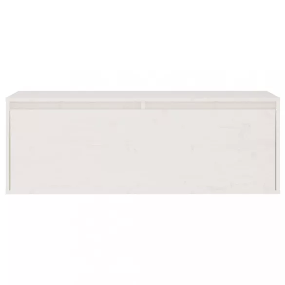 fehér tömör fenyőfa faliszekrény 100 x 30 x 35 cm