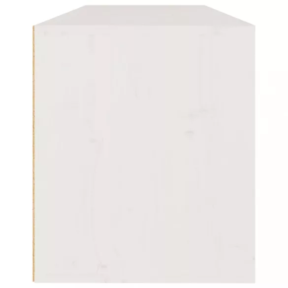 fehér tömör fenyőfa faliszekrény 100 x 30 x 35 cm