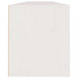 2 darab fehér tömör fenyőfa faliszekrény 100 x 30 x 35 cm