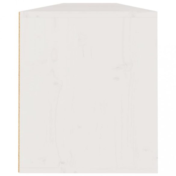 2 darab fehér tömör fenyőfa faliszekrény 100 x 30 x 35 cm