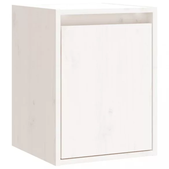 fehér tömör fenyőfa faliszekrény 30 x 30 x 40 cm