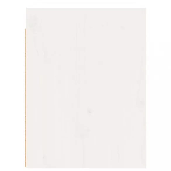 2 darab fehér tömör fenyőfa faliszekrény 100 x 30 x 35 cm