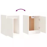 2 darab fehér tömör fenyőfa faliszekrény 100 x 30 x 35 cm