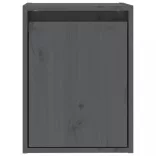 2 darab szürke tömör fenyőfa faliszekrény 30 x 30 x 40 cm