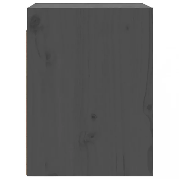 2 darab szürke tömör fenyőfa faliszekrény 30 x 30 x 40 cm