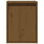 2 darab mézbarna tömör fenyőfa faliszekrény 30 x 30 x 40 cm