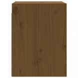 2 darab mézbarna tömör fenyőfa faliszekrény 30 x 30 x 40 cm