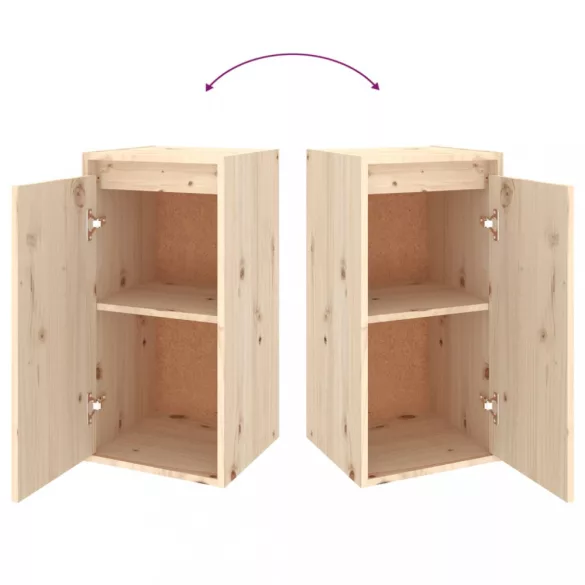 tömör fenyőfa faliszekrény 30 x 30 x 60 cm