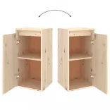 2 db tömör fenyőfa faliszekrény 30 x 30 x 60 cm