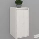 fehér tömör fenyőfa faliszekrény 30 x 30 x 60 cm