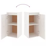 fehér tömör fenyőfa faliszekrény 30 x 30 x 60 cm