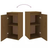 mézbarna tömör fenyőfa faliszekrény 30 x 30 x 60 cm