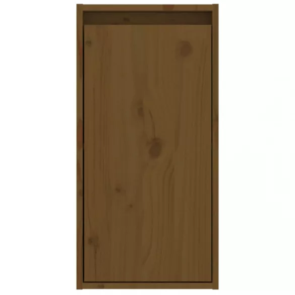 2 db mézbarna tömör fenyőfa faliszekrény 30 x 30 x 60 cm