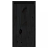 2 db fekete tömör fenyőfa faliszekrény 30 x 30 x 60 cm