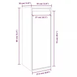 tömör fenyőfa faliszekrény 30 x 30 x 80 cm