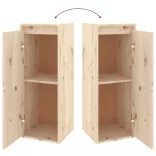 2 darab tömör fenyőfa faliszekrény 30 x 30 x 80 cm