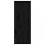 2 darab fekete tömör fenyőfa faliszekrény 30 x 30 x 80 cm