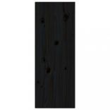2 darab fekete tömör fenyőfa faliszekrény 30 x 30 x 80 cm