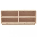 tömör fenyőfa cipőszekrény 110 x 34 x 45 cm