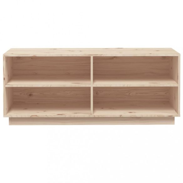 tömör fenyőfa cipőszekrény 110 x 34 x 45 cm