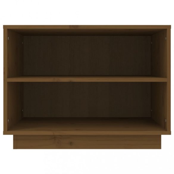 mézbarna tömör fenyőfa cipősszekrény 60 x 34 x 45 cm