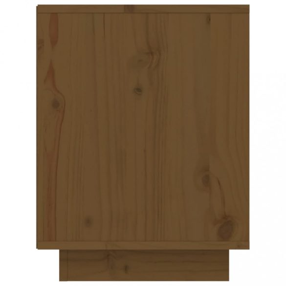 mézbarna tömör fenyőfa cipősszekrény 60 x 34 x 45 cm